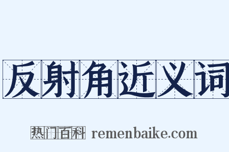 反射角近义词是什么意思的图片